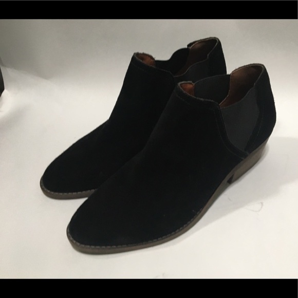 Lucky Brand FRONA CHELSEA Suede Black Ankle Boot - Picture 9 of 13
